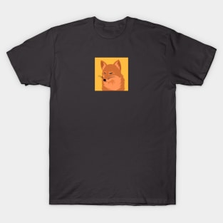 red fox character in cute box T-Shirt